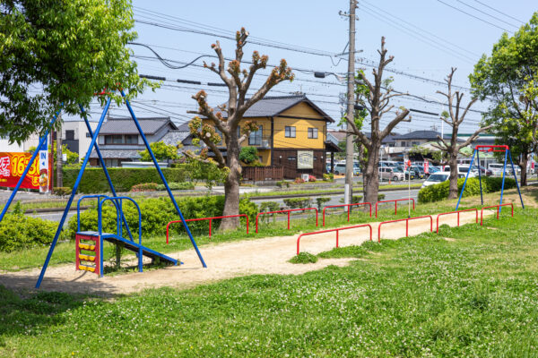 浜松市の中田公園／ターザンロープ
